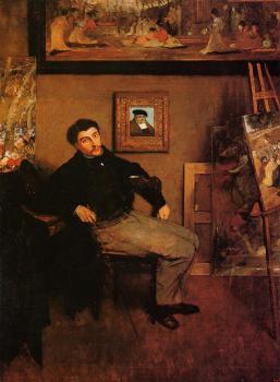 埃德加 德加 Portrait of James Tissot